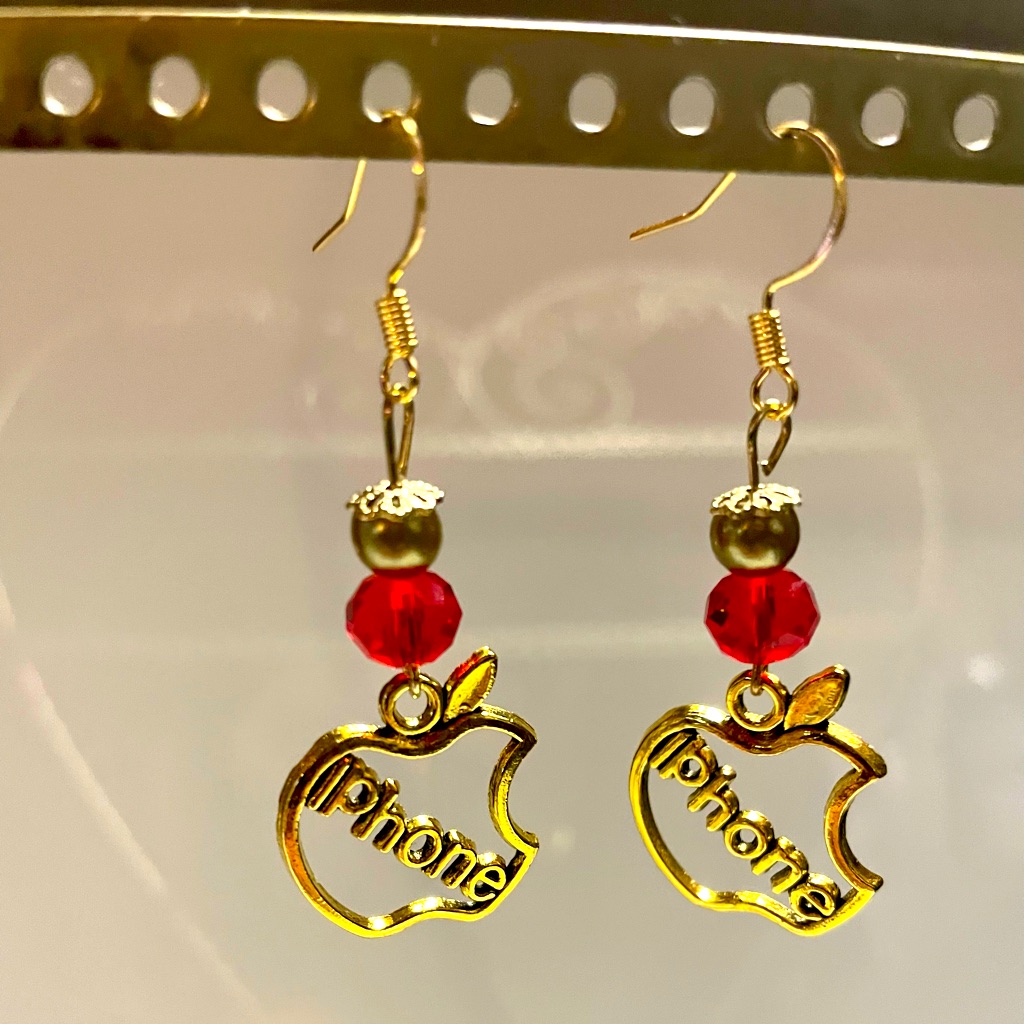 Iphone Apple Earrings